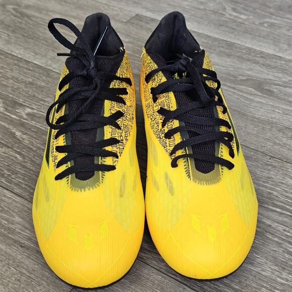 B10 Adidas X Speedflow Messi.3 FG Soccer Cleats Yellow Black Size 7 GW7419 main image 5